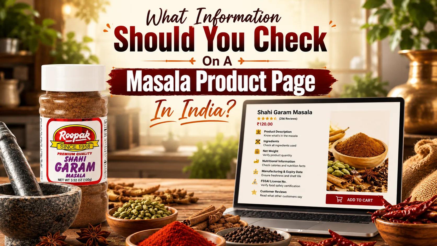 You Check On A Masala Product Page In India